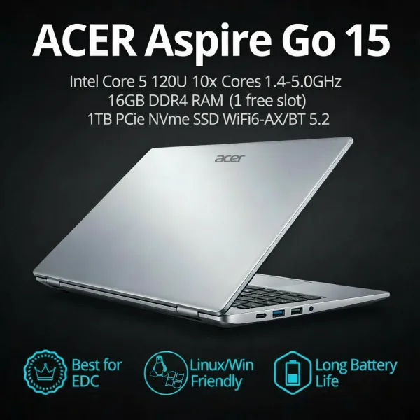 ACER Aspire Go 15 AG15-72P Pure Silver (NX.JSVEU.006)